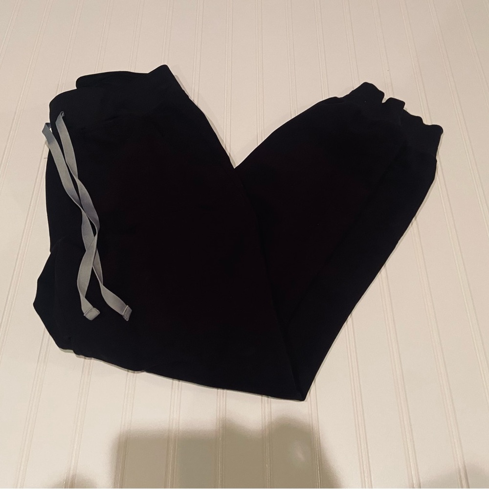 FIGS Black High Waisted Zamora Joggers